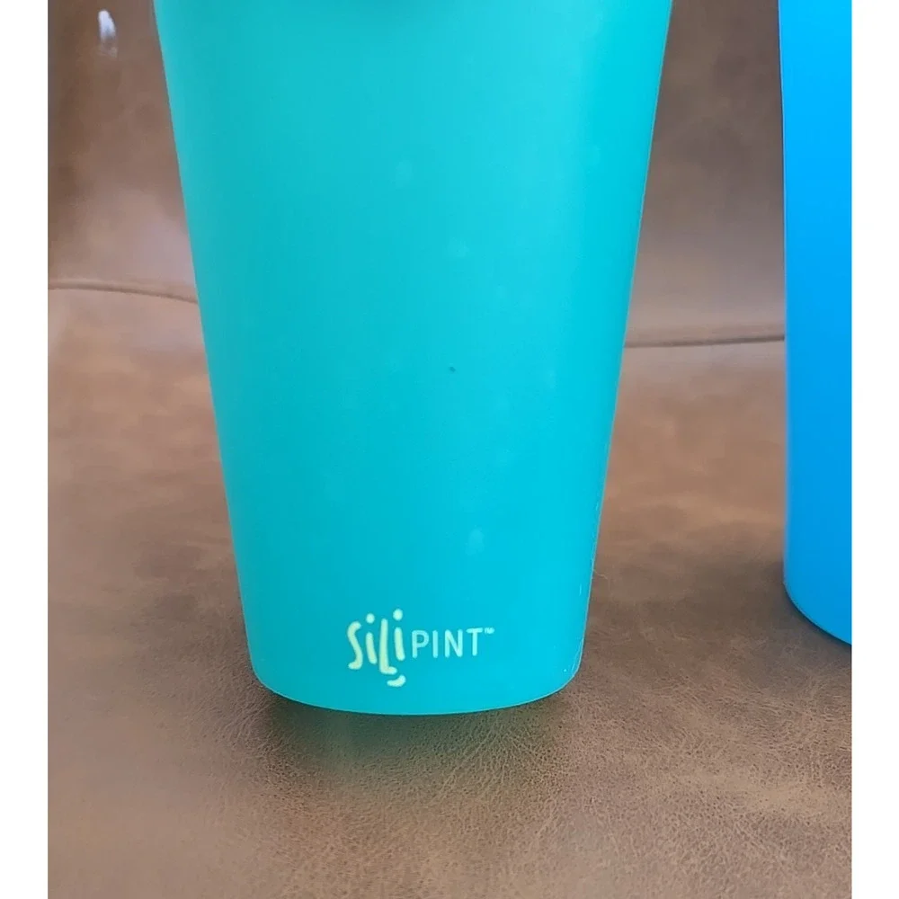 Lot of 2‎ SILIPINT Bend Oregon Beer Silicone Dog-Town Beat-Theraphy Cups 16oz